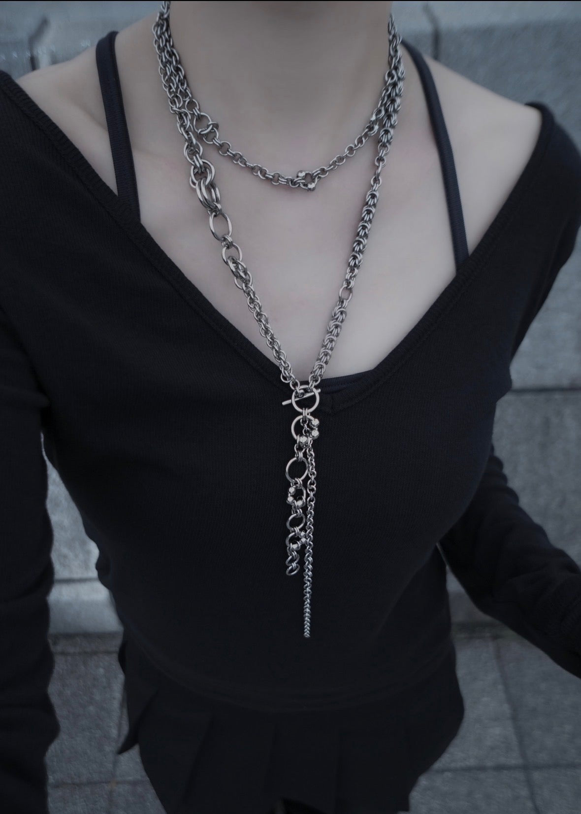 Piece 07 — Wrap Lariat Necklace — Tension