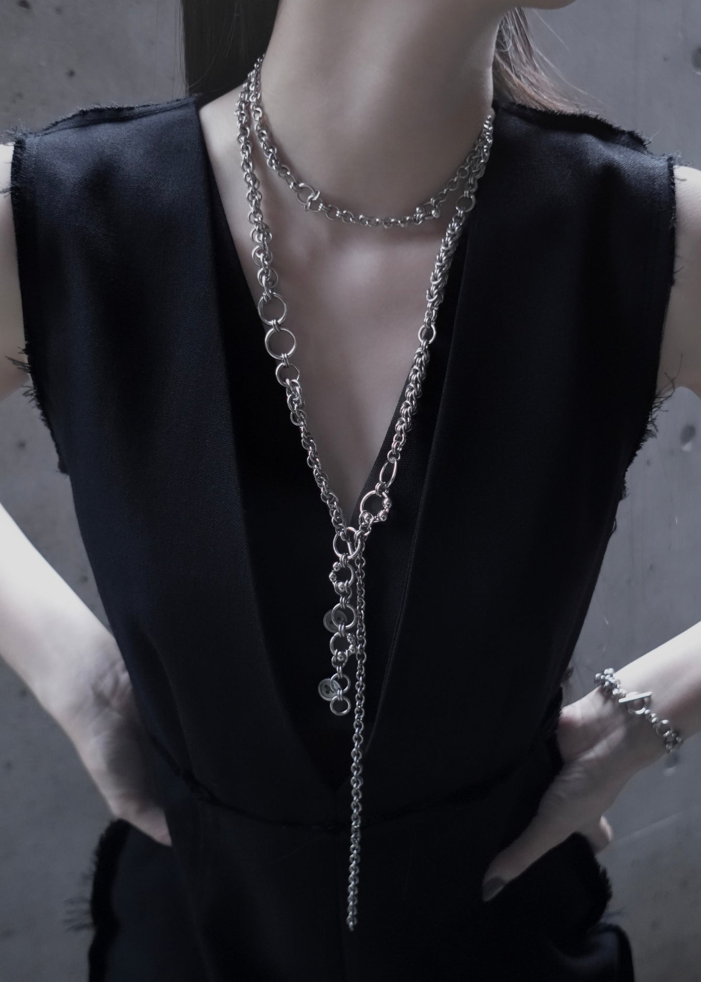 Piece 07 — Wrap Lariat Necklace — Tension